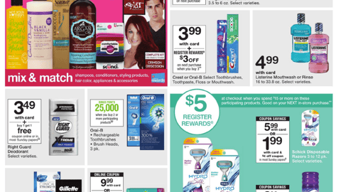 Walgreens Edgewell Register Rewards Feature